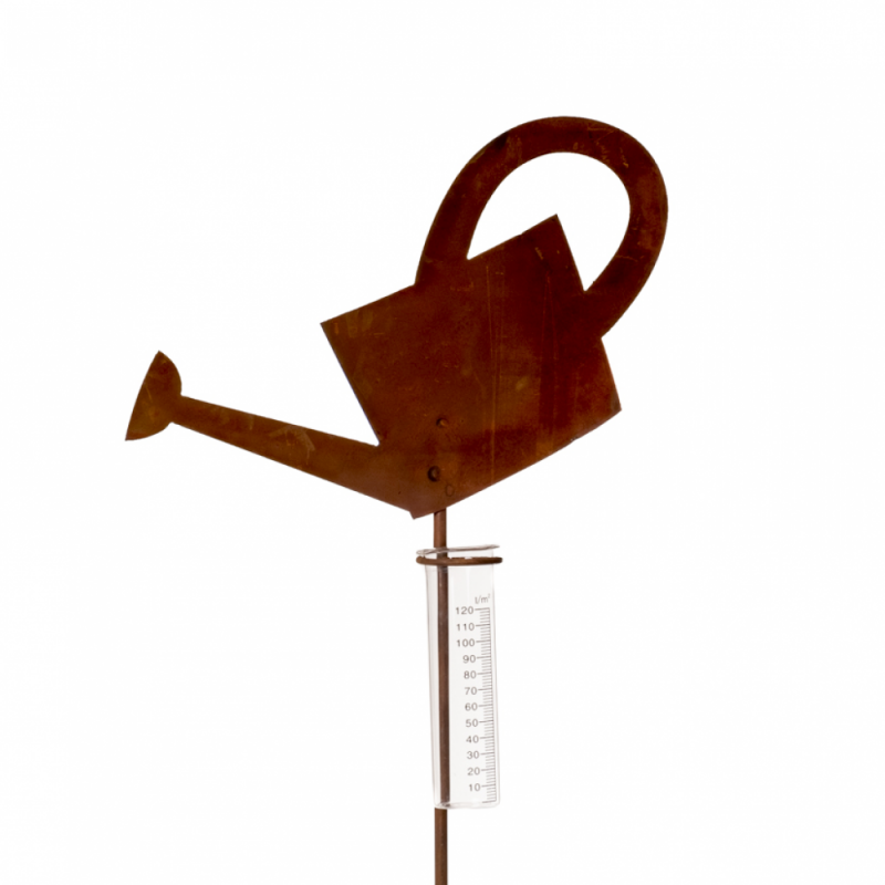 Rostiger Gartenregner mit Pluviometer aus Stahl - Regenmesser zu Großhandelspreisen
