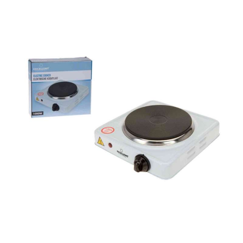 Placa de fogão eléctrica simples de 30 cm branca - fogão portátil a preço grossista