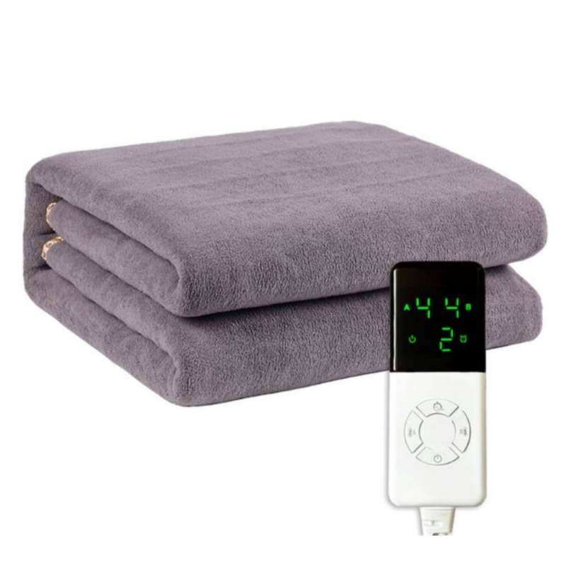 Aquecedor elétrico de cobertores - 150 x 80 cm - cinzento a preço grossista - cobertor aquecido a preço grossista