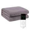 Coperta elettrica - 150 x 80 cm - grigio - coperta riscaldante a prezzi all'ingrosso