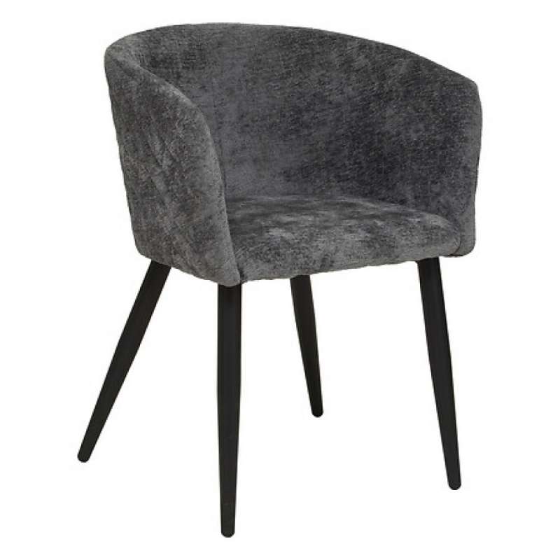 fauteuil diner chen marlo gr / nr, gris - chaise de salle à manger à prix grossiste