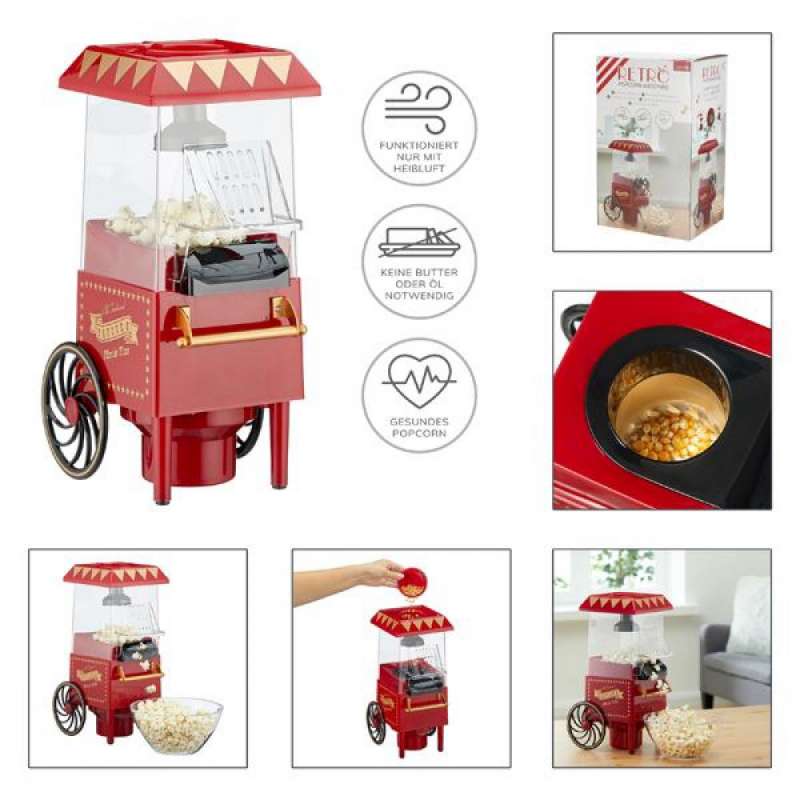 Bottiglia per popcorn retro ad aria calda senza olio - macchina per popcorn a prezzi all'ingrosso
