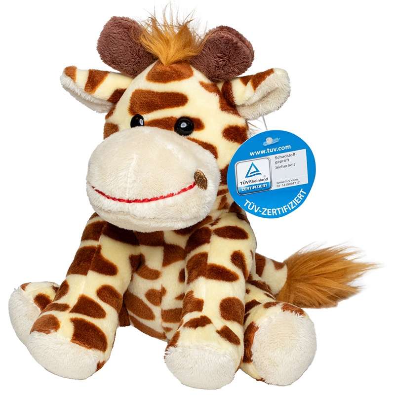 Peluche girafa 15 cm com acessórios S a preço grossista - Pelúcia a preço grossista