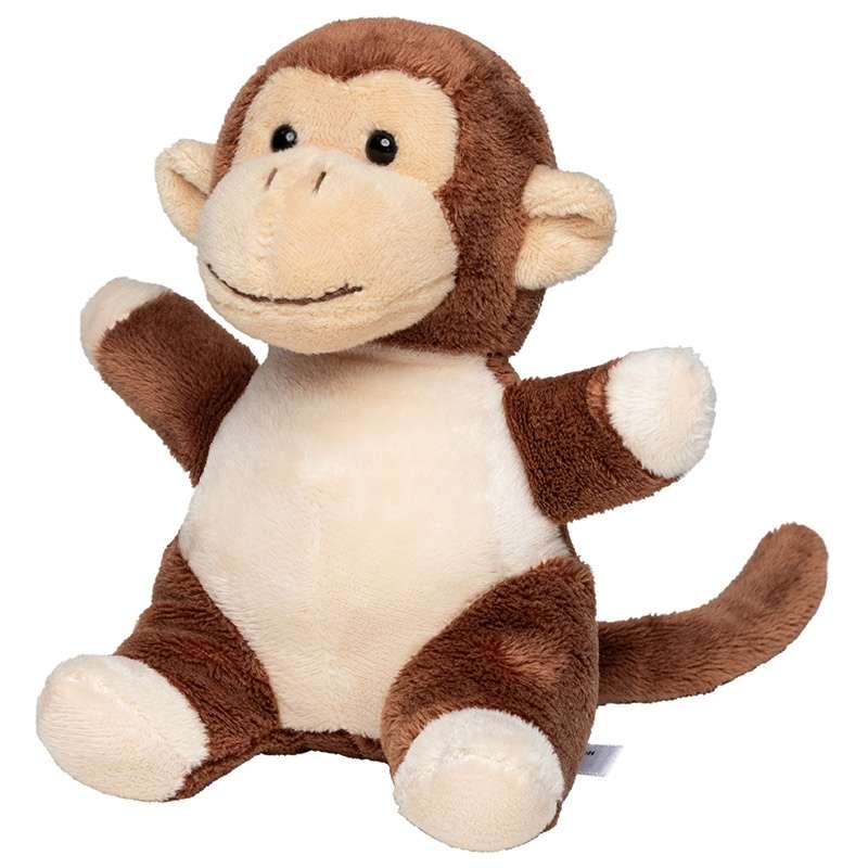 Peluche macaco 14 cm em poliéster - Jogos e brinquedos a preço grossista