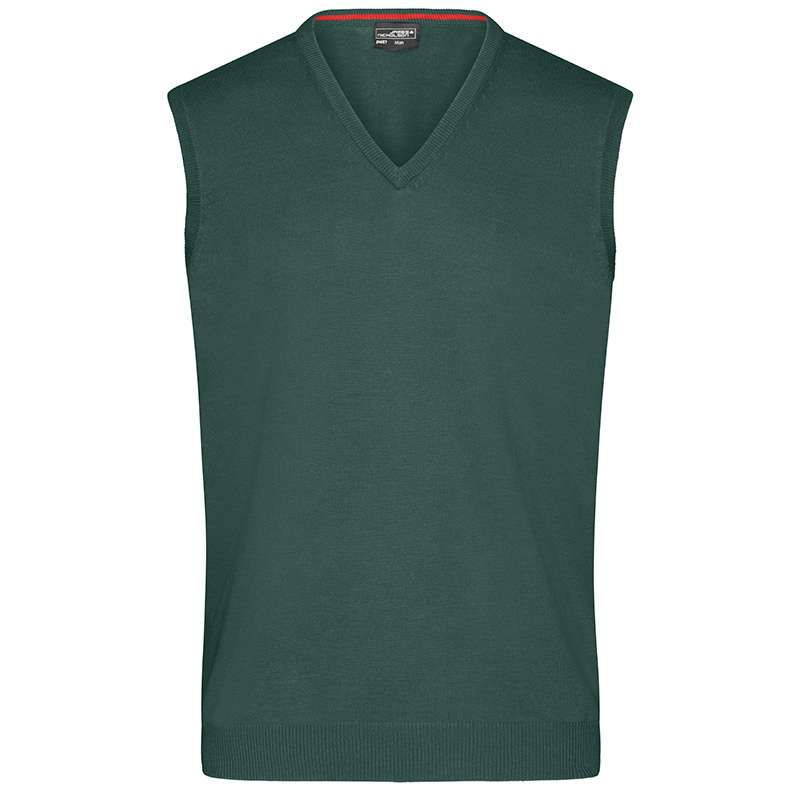 Ärmelloser Herrenpullover - V-Ausschnitt, Baumwolle - Herrenpullover zu Großhandelspreisen