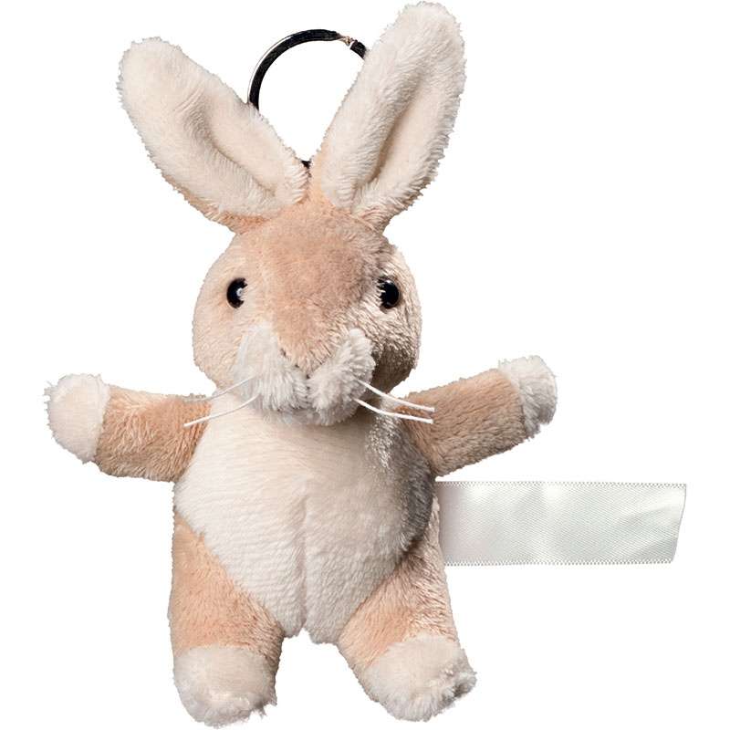 Llavero de peluche con conejito 10 cm a precios de mayorista - Porteclés de peluche a precios de mayorista