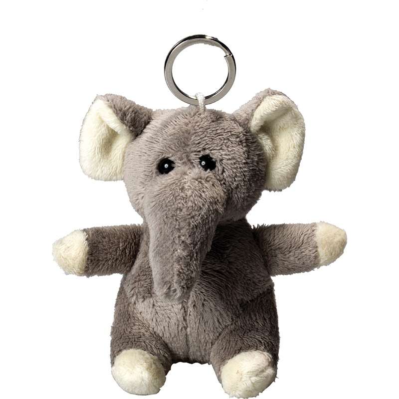 Llavero de peluche elefante 10 cm - Porteclés de peluche a precios de mayorista