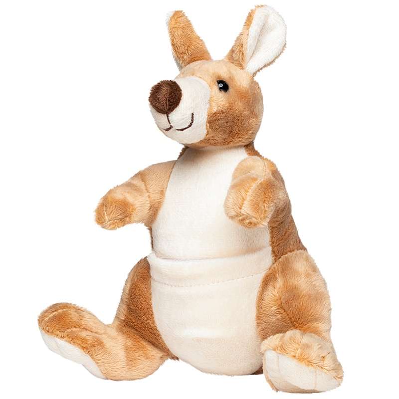 Peluche canguro 20 cm con bufanda S - Peluche a precios de mayorista
