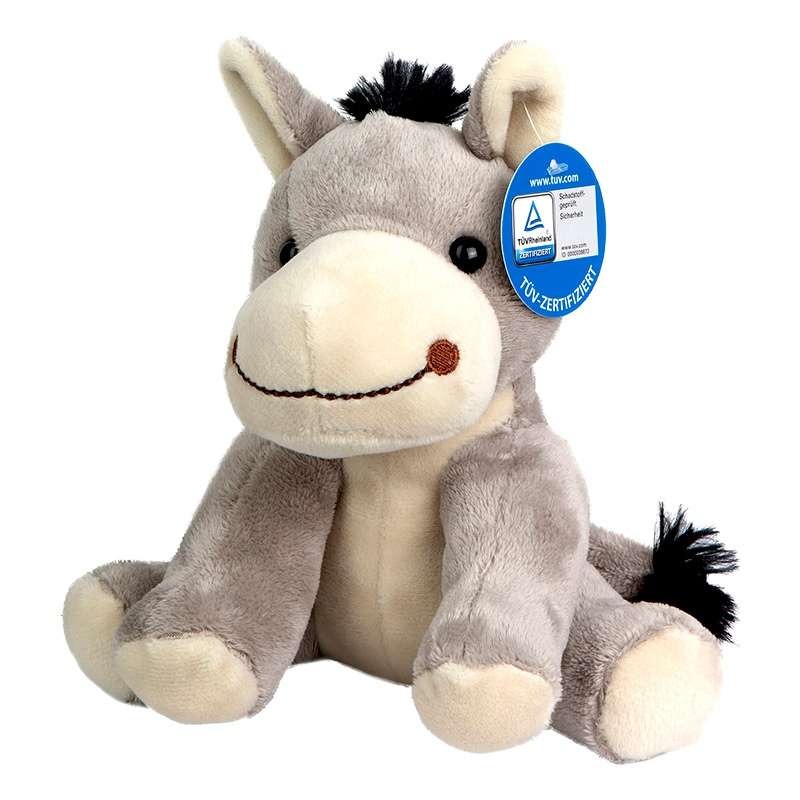 Peluche de burro 15cm em poliéster - Pelúcia a preço grossista
