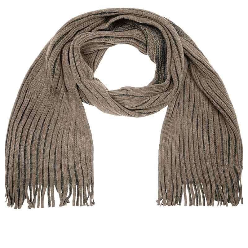 Echarpe de invierno 180x21 cm con flecos - bufanda a precios de mayorista