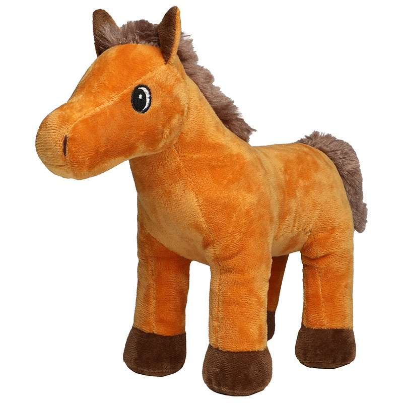 peluche cheval brun - 25 cm à prix grossiste - Jouet à prix de gros