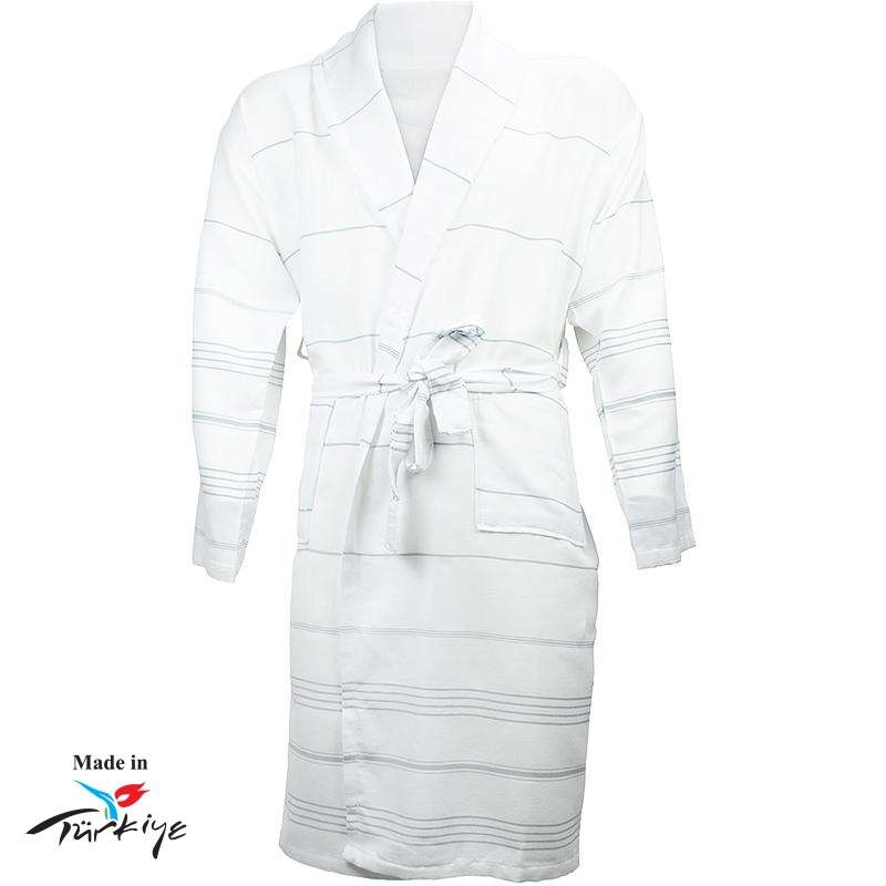 Albornoz de algodón 500 gr/m² con 2 bolsillos a precios de mayorista - Bata de baño a precios de mayorista