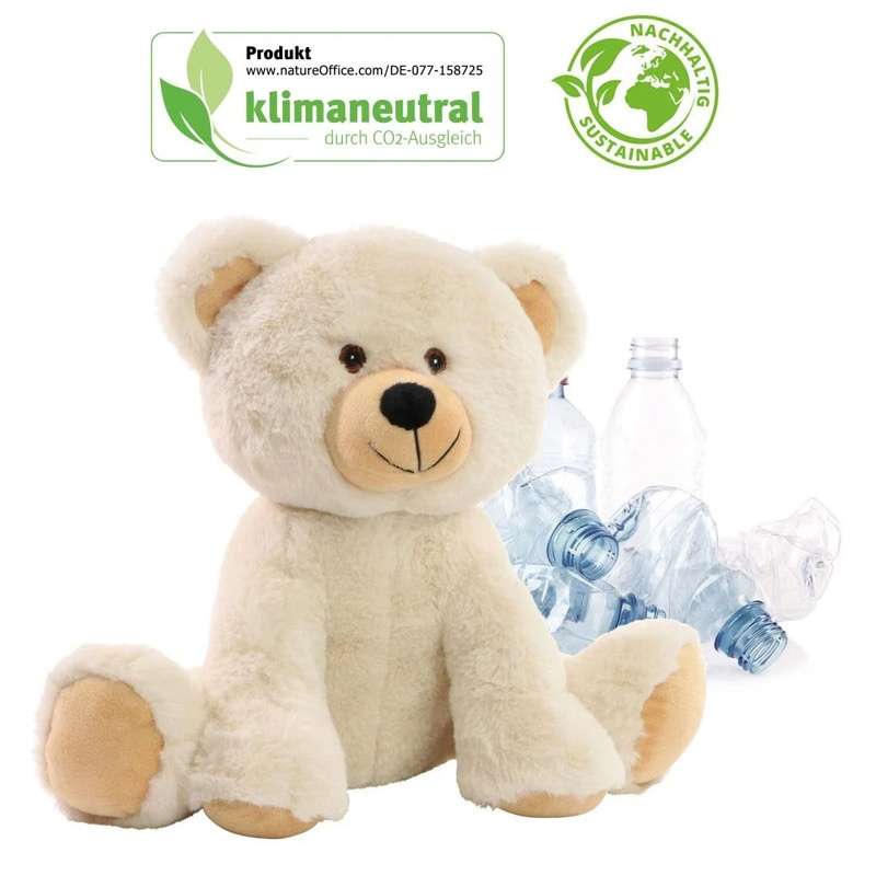 Urso de peluche em RPET 25cm a preço grossista - Produto reciclado a preço grossista