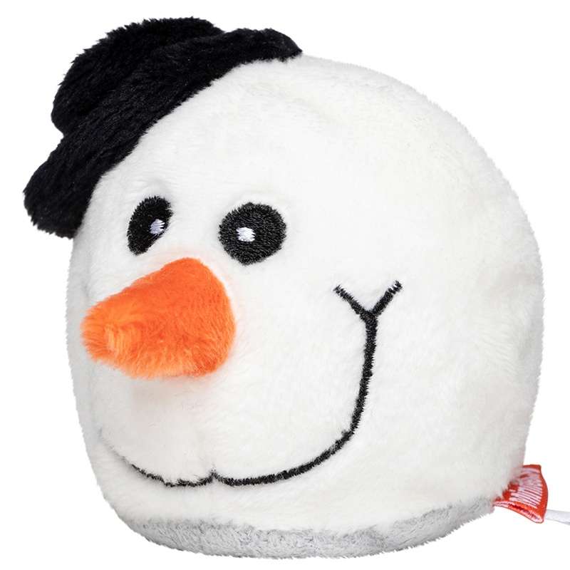 Mikrofaser Schneemann-Puppe 7 cm - Plüschspielzeug zu Großhandelspreisen