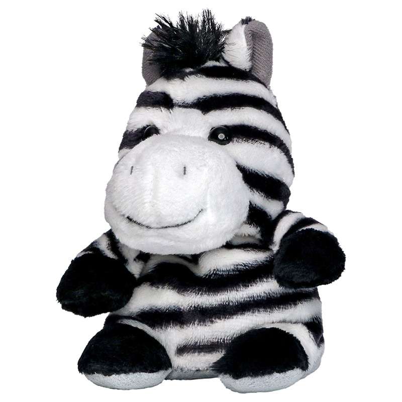 Peluche zebrata 12 cm con microfibra - Peluche a prezzi all'ingrosso