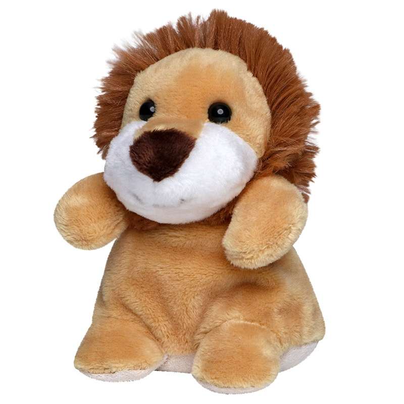 Peluche leone 12 cm con etichetta personalizzabile a prezzi all'ingrosso - Peluche a prezzi all'ingrosso