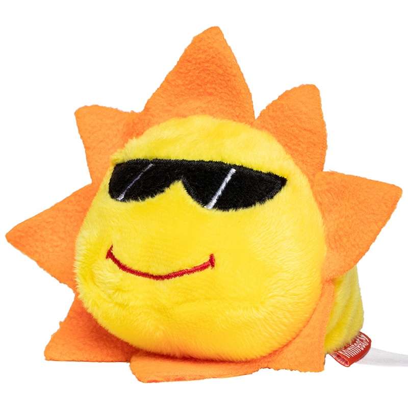 Solbamse 7 cm med mikrofiberbund - Plyslegetøj til engrospris