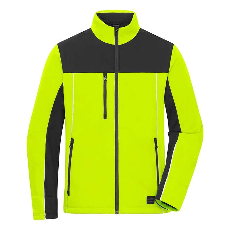 Giacca da lavoro softshell unisex fluorescente a prezzi all'ingrosso - Giacca da lavoro a prezzi all'ingrosso