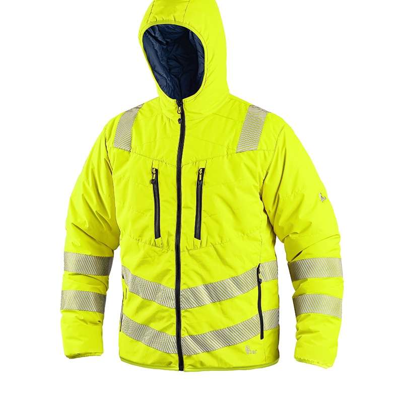 Veste de travail matelassée réversible haute visibilité Hiver Homme CXS - Veste de travail à prix de gros
