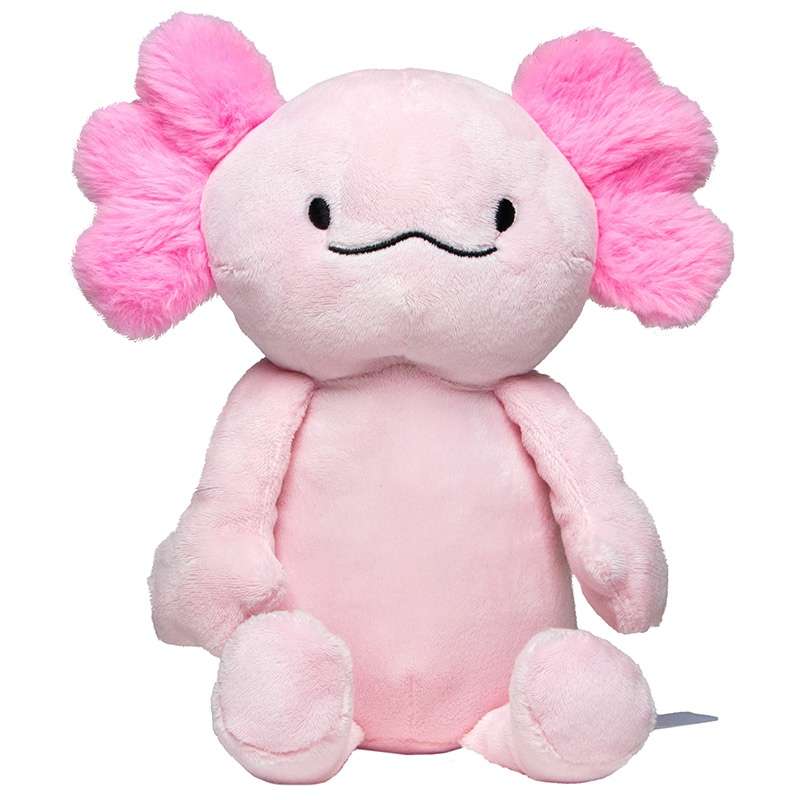 Aksolotl bamse 26 cm hØj i polyester - Plyslegetøj til engrospris