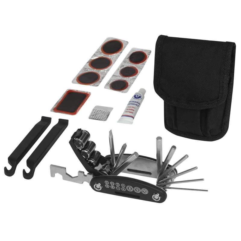 15-Piece Bicycle Repair Tool Kit - Fluorescent  - Various tools at wholesale prices