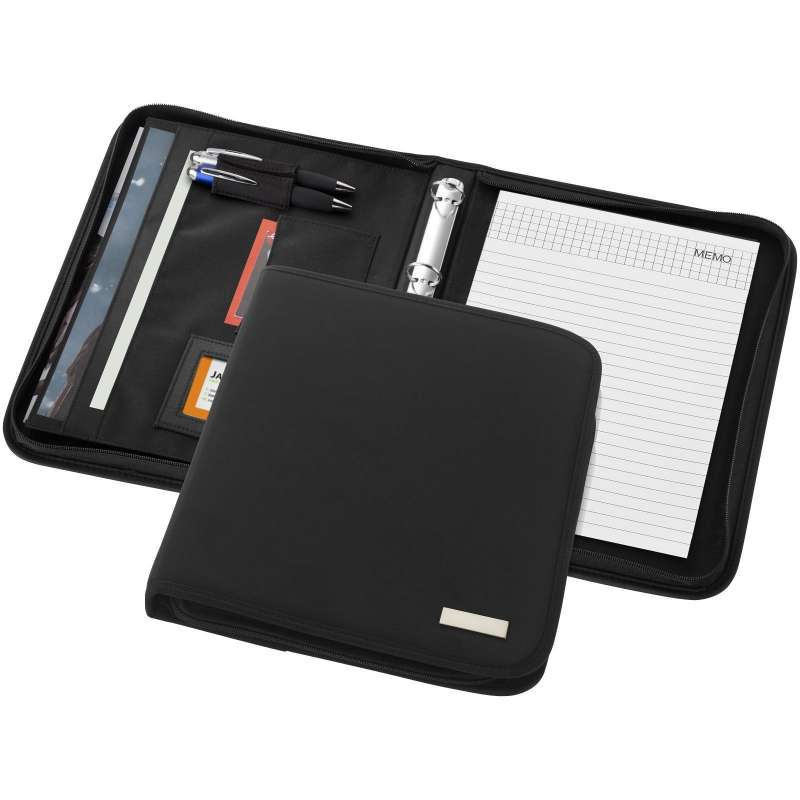 Conférencier A4 zippé de luxe Sandford - Bullet - Accessoire de maroquinerie à prix grossiste