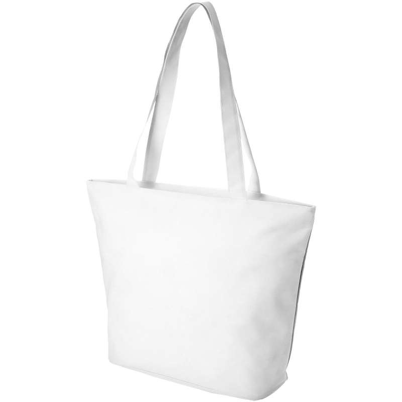 Stort zip-försett strandväska 47x36 cm till grossistpris - Strandväska till grossistpris