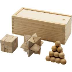 3-Piece Wooden Brain Teaser...