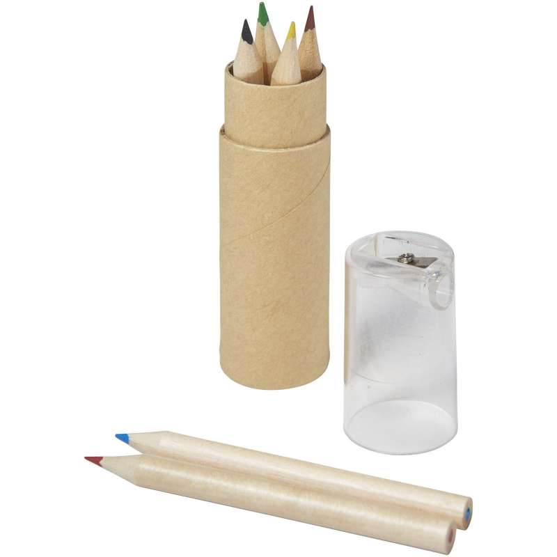 Set med färgpennor 10,4 cm med vässare till grossistpris - Färgpennor till grossistpris