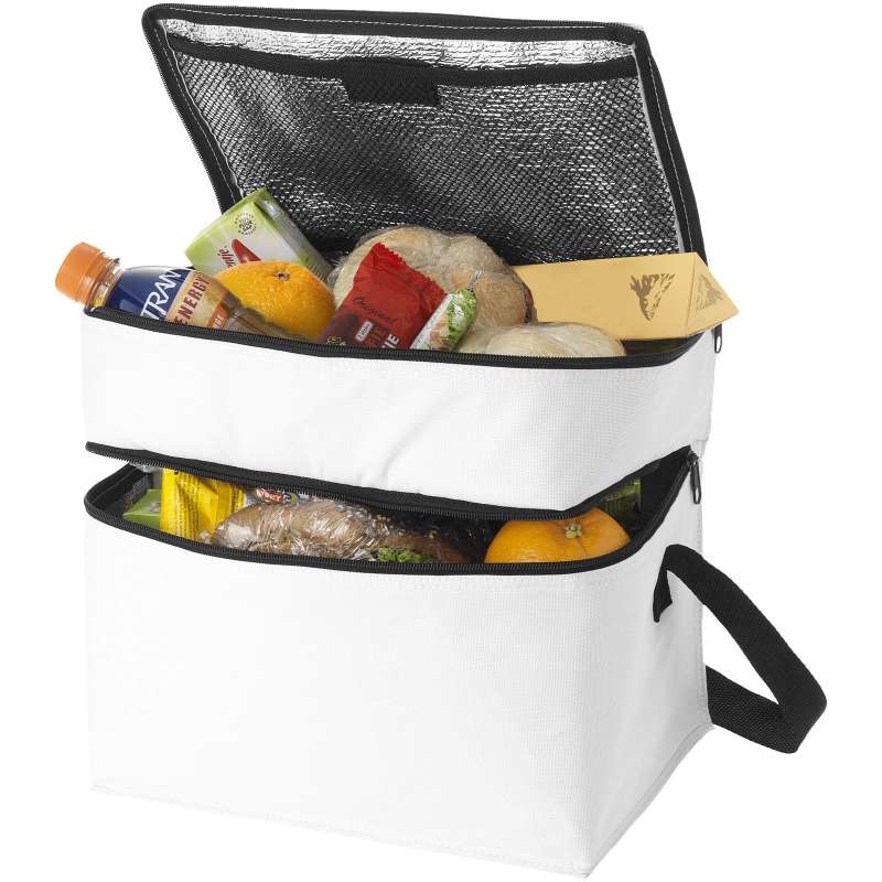 Bolsa isotérmica 2 compartimentos 24,5 cm a precios de mayorista - Saco isotérmico a precios de mayorista