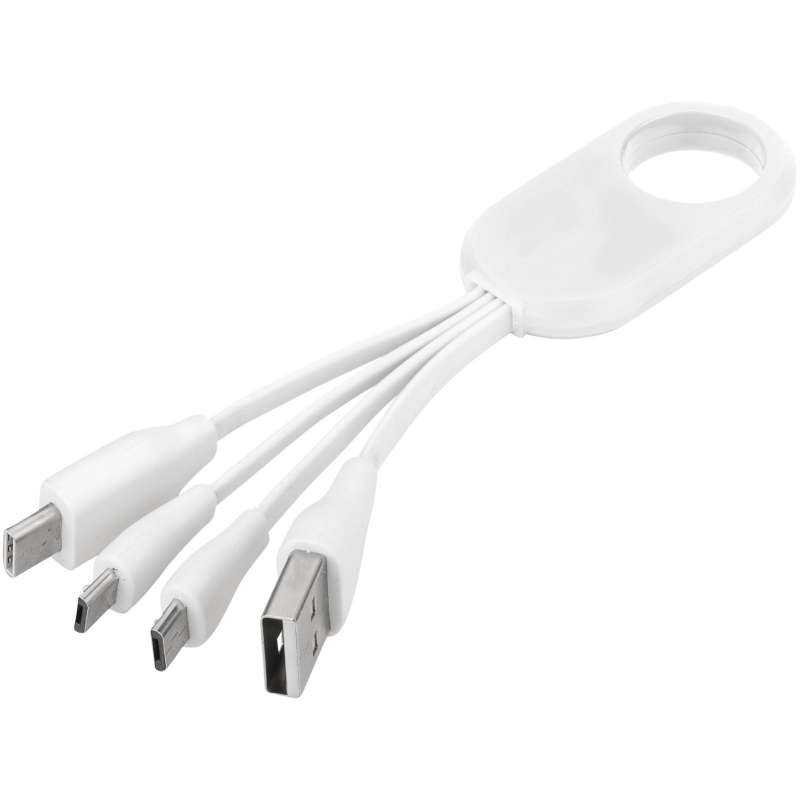 Cabo USB multiportas tipo C 4 em 1 12,5 cm a preço grossista - Cabo de carregamento a preço grossista
