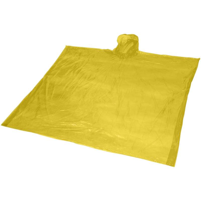 Transparent Emergency Rain Poncho with Storage Pouch - Poncho at wholesale prices