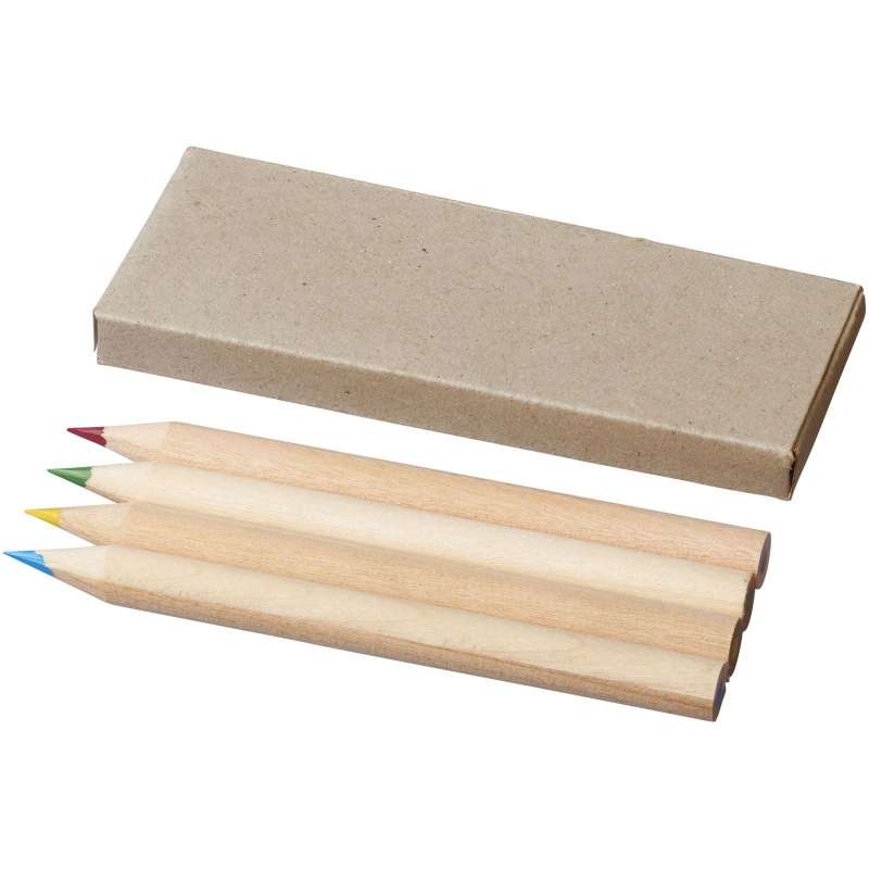 Set de 4 crayons de couleur Tullik - Bullet - Stylo à prix grossiste