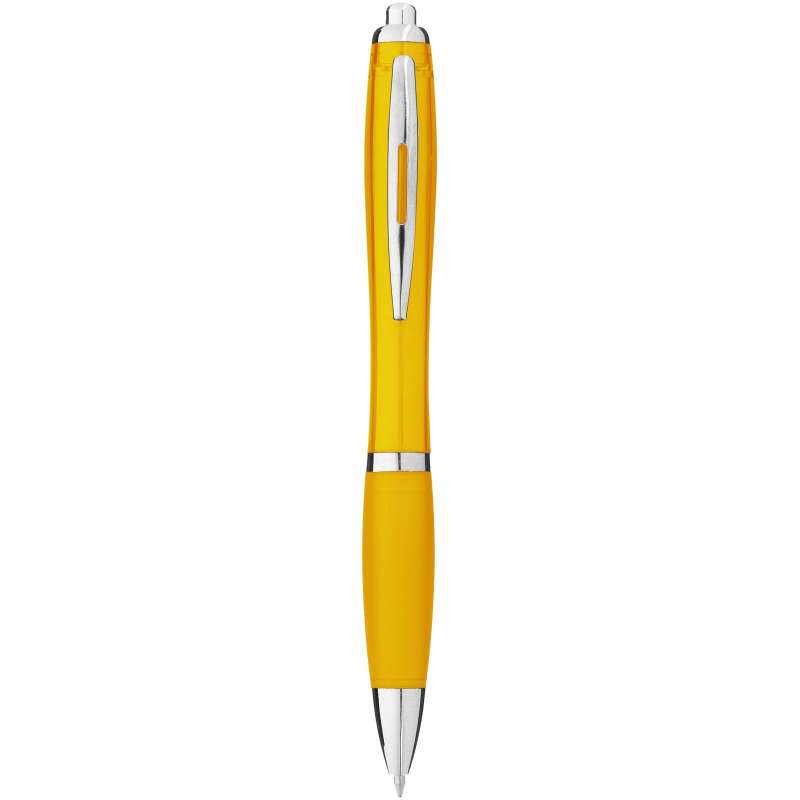 Colored Grip Ballpoint Pen - 14 cm - Ballpoint pen at wholesale prices