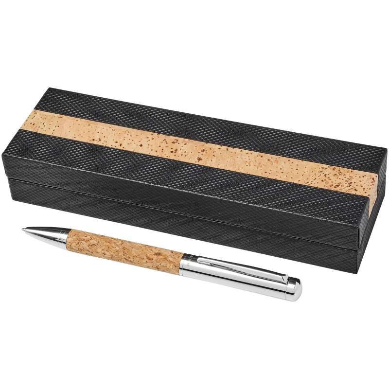 Penna a sfera con dettagli in sughero 14 cm - Penna a sfera a prezzi all'ingrosso