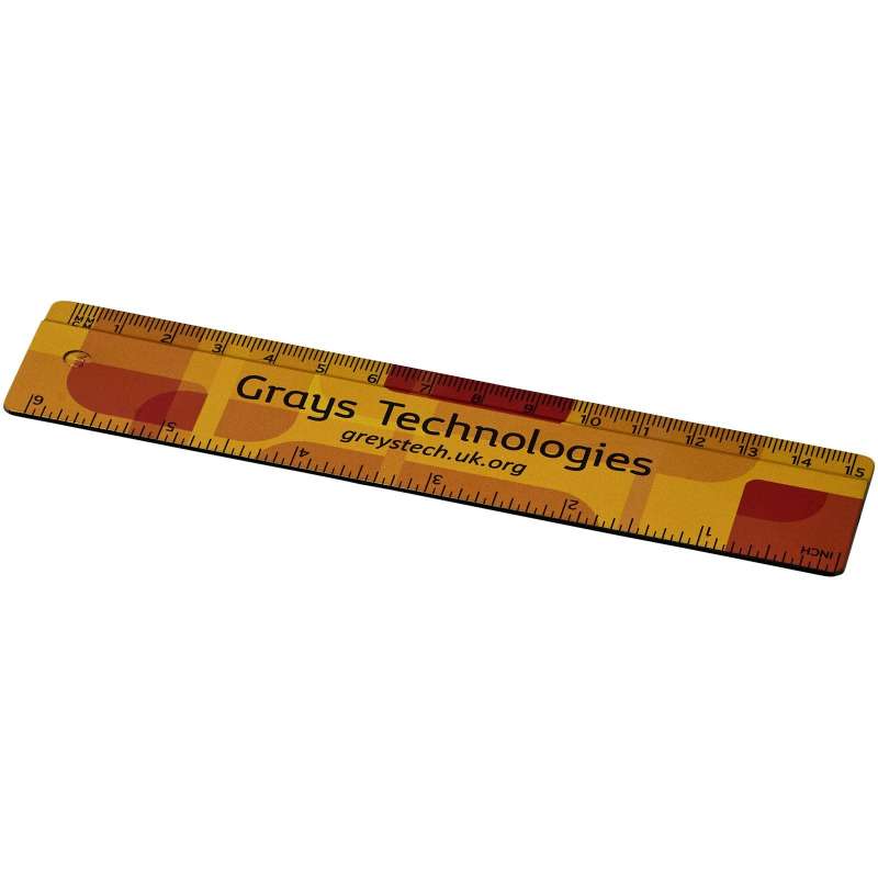 15 cm Recycled Plastic Ruler - Recyclable accessory at wholesale prices
