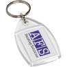 Transparent Keychain 5.9 x 3.5 cm - Plastic keychains at wholesale prices