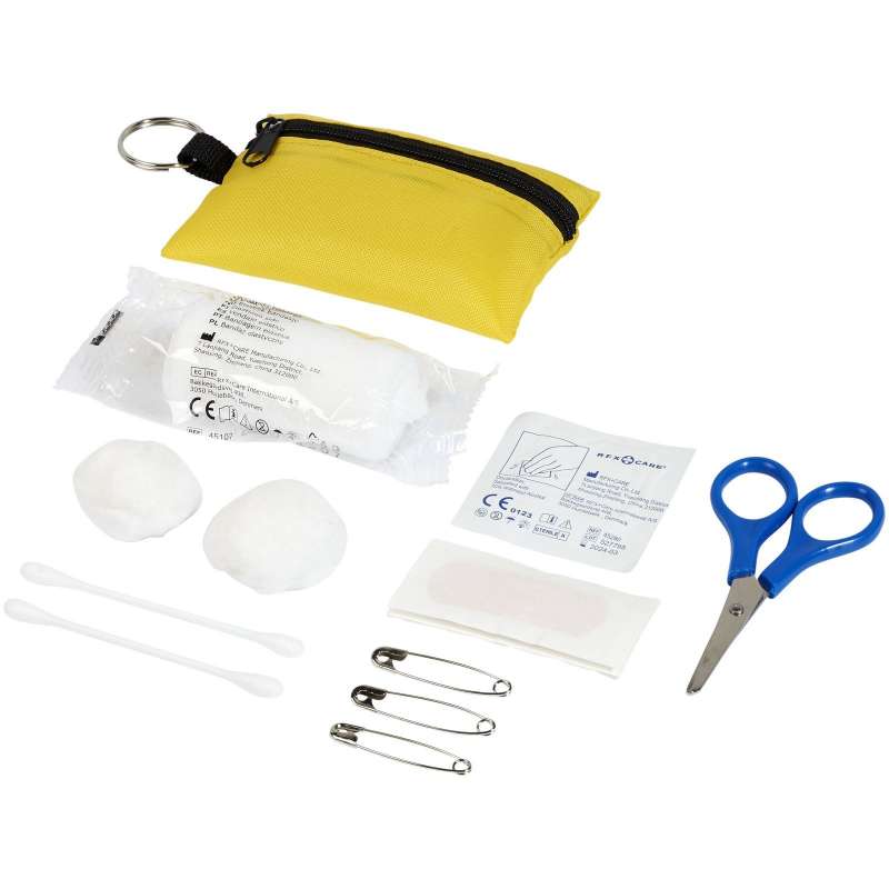 16-Piece Polyester First Aid Keychain Kit - Survival kit at wholesale prices