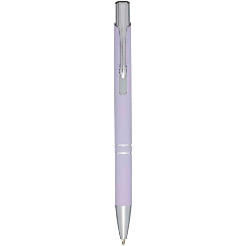 Zwarte rubberen retractable pen 13,5 cm - Balpen tegen groothandelsprijzen