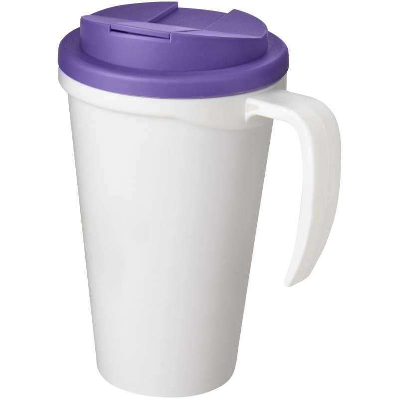 Mug isolante grande 350ml com tampa anti-fugas - Caneca com tampa a preço grossista