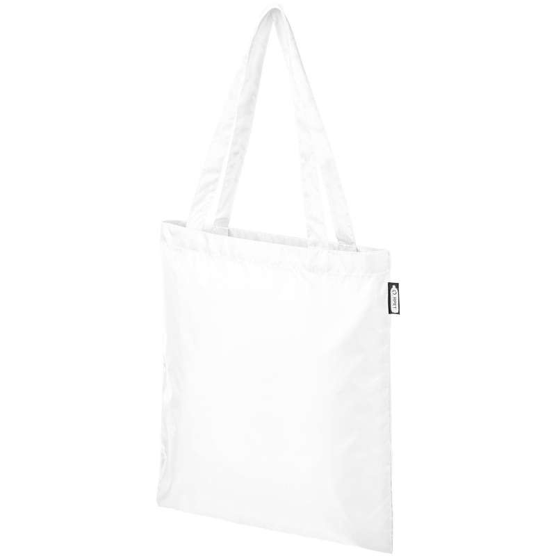 Recycled Plastic Tote Bag, 38x42 cm - Recyclable accessory at wholesale prices