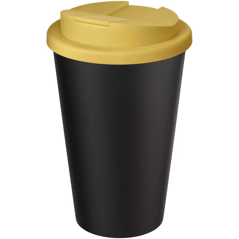 Vaso Eco reciclado 350ml con tapa segura - Accesorio reciclable a precios de mayorista