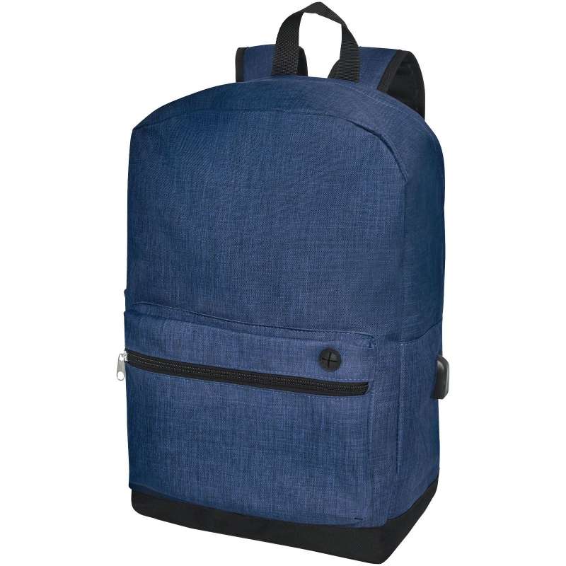 Svart ryggsäck 15,6" med USB-port - Ryggsäck till grossistpris