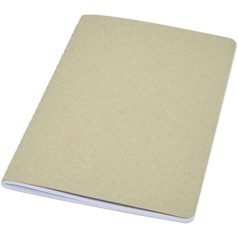 Recycled Cardboard Bullet Notebook - 20.5x12.5 cm at wholesale prices - Recyclable accessory at wholesale prices