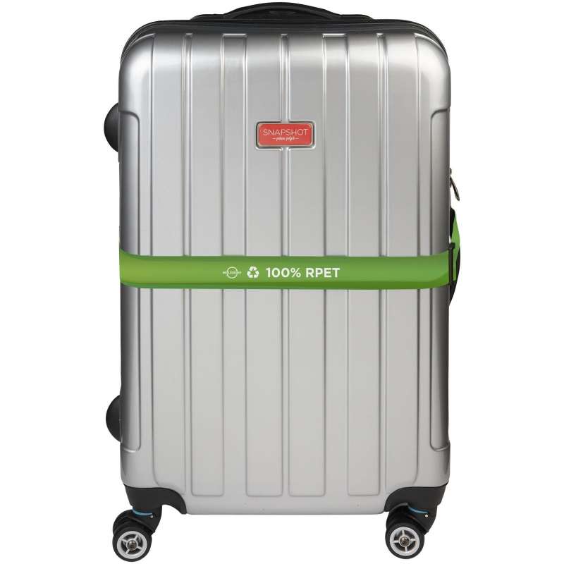 Recycled PET Luggage Strap, 170 x 4 cm - Recyclable accessory at wholesale prices