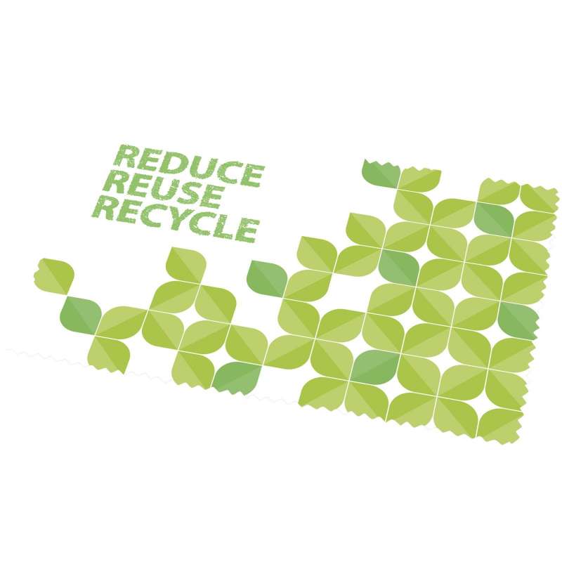 Paño de limpieza pequeño en PET reciclado - Accesorio reciclable a precios de mayorista