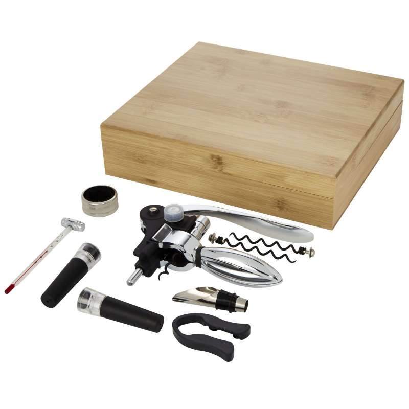 Vinset 9 delar i bambu 28 cm - Sommelier-set till grossistpris