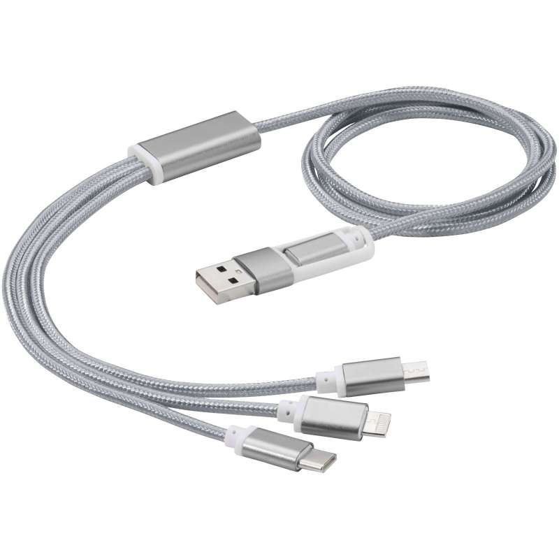 3-in-1 Ladekabel, 100 cm, geflochten - Ladekabel zu Großhandelspreisen