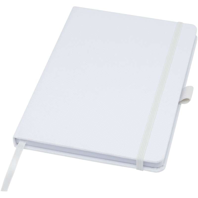 A5 Recycled Paper Notebook with RPET Cover - Recyclable accessory at wholesale prices