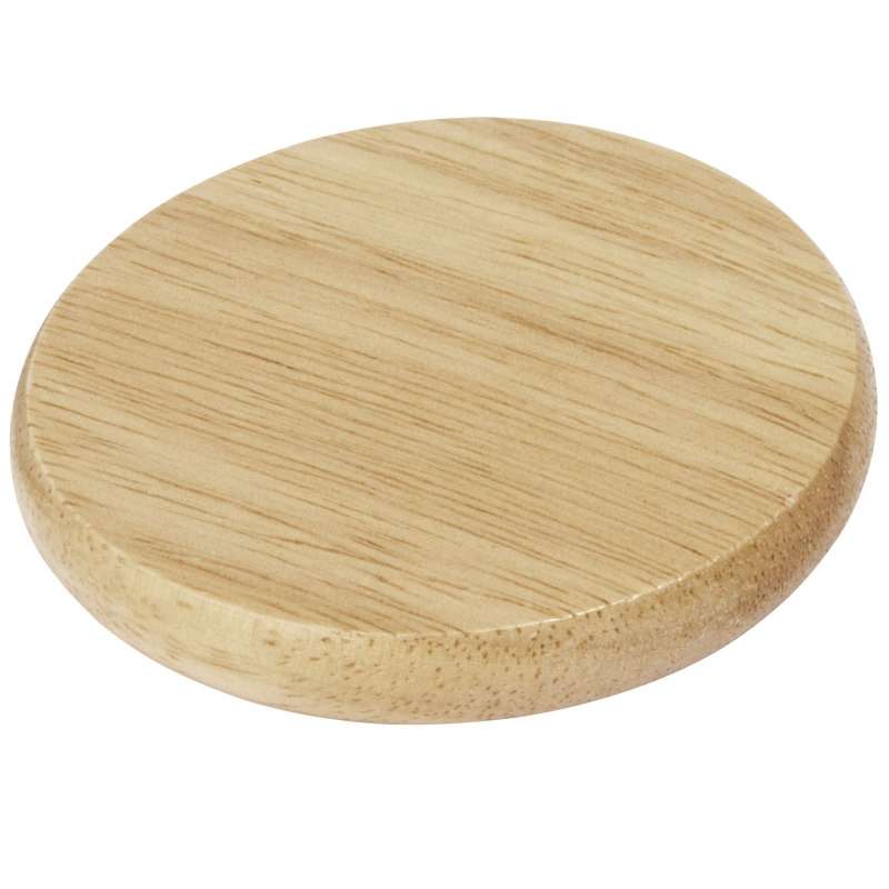 Wooden Coaster with Stainless Steel Bottle Opener, 6.7 cm at wholesale prices - Bottle opener at wholesale prices